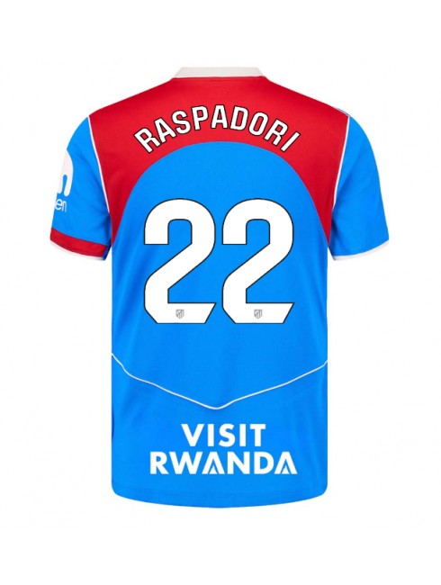 Moški Nogometna dresi replika Atletico Madrid Giacomo Raspadori #22 Tretji 2025-26 Kratek rokav Moški Nogometna dresi replika Atletico Madrid Giacomo Raspadori #22 Tretji 2025-26 Kratek rokav